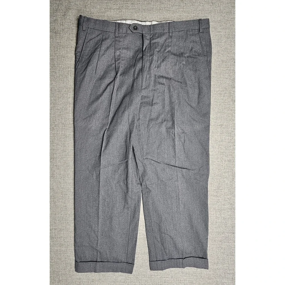 Brioni Pants Mens 38x26 Gray Wool Cannes Dress Trousers Pleated Italy Luxury NWT